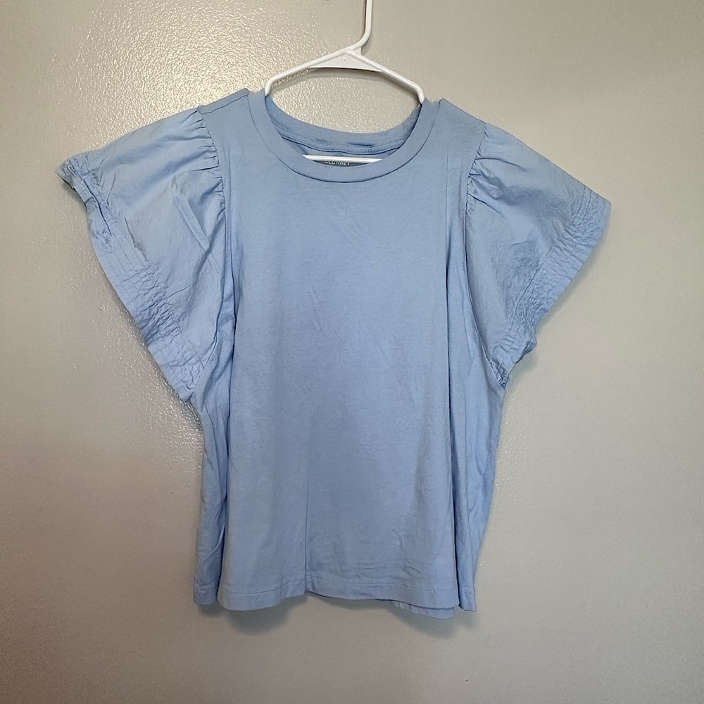 Old Navy - Women’s Flared Sleeve Blouse - Light Blue - Large